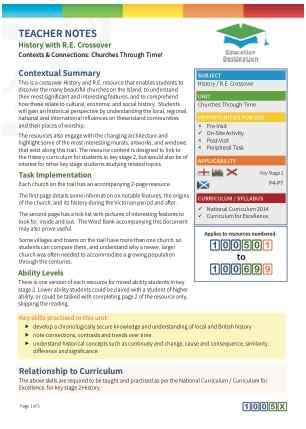 Thumbnail image of Education Destination resource 100516 Teacher Note