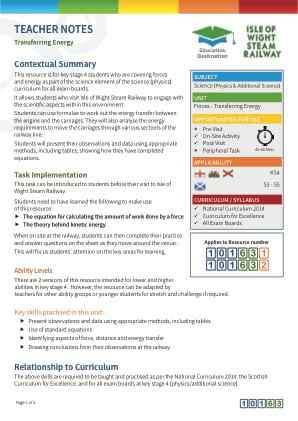 Thumbnail image of Education Destination resource 101632 Teacher Note