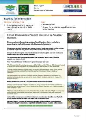 Click to view Resource 102181 Comprehension of Information
