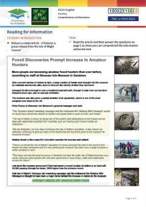 Click to view Resource 102183 Comprehension of Information