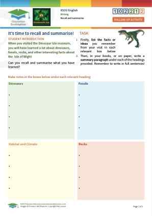 Click to view Resource 102212 Recall and summarise