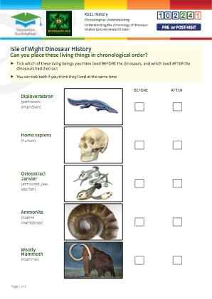 Click to view Resource 102241 Understanding the chronology of dinosaur-related species