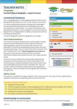 Thumbnail image of Education Destination resource 106111 Teacher Note