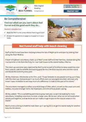Click to view Resource 107371 Be Comprehensive! Discovering Red Funnel.