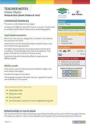 Thumbnail image of Education Destination resource 107052 Teacher Note