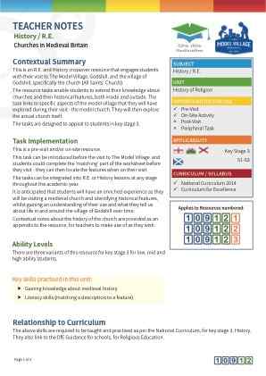Thumbnail image of Education Destination resource 109122 Teacher Note