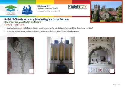 Click to view Resource 109121 Historical features of  Godshill medieval church