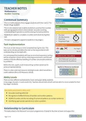 Thumbnail image of Education Destination resource 109242 Teacher Note