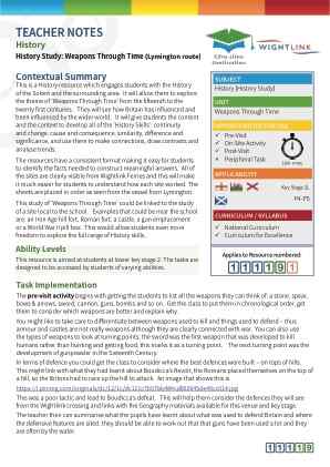 Thumbnail image of Education Destination resource 111191 Teacher Note