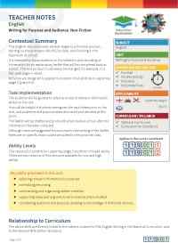 Thumbnail image of Education Destination resource 119012 Teacher Note